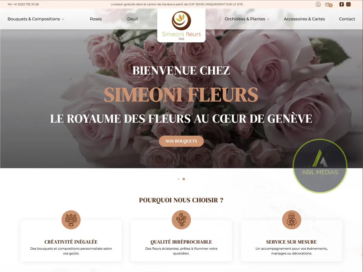 Exemples de sites web