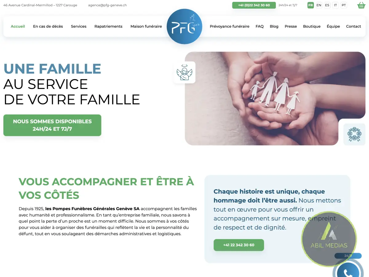 Exemples de sites web