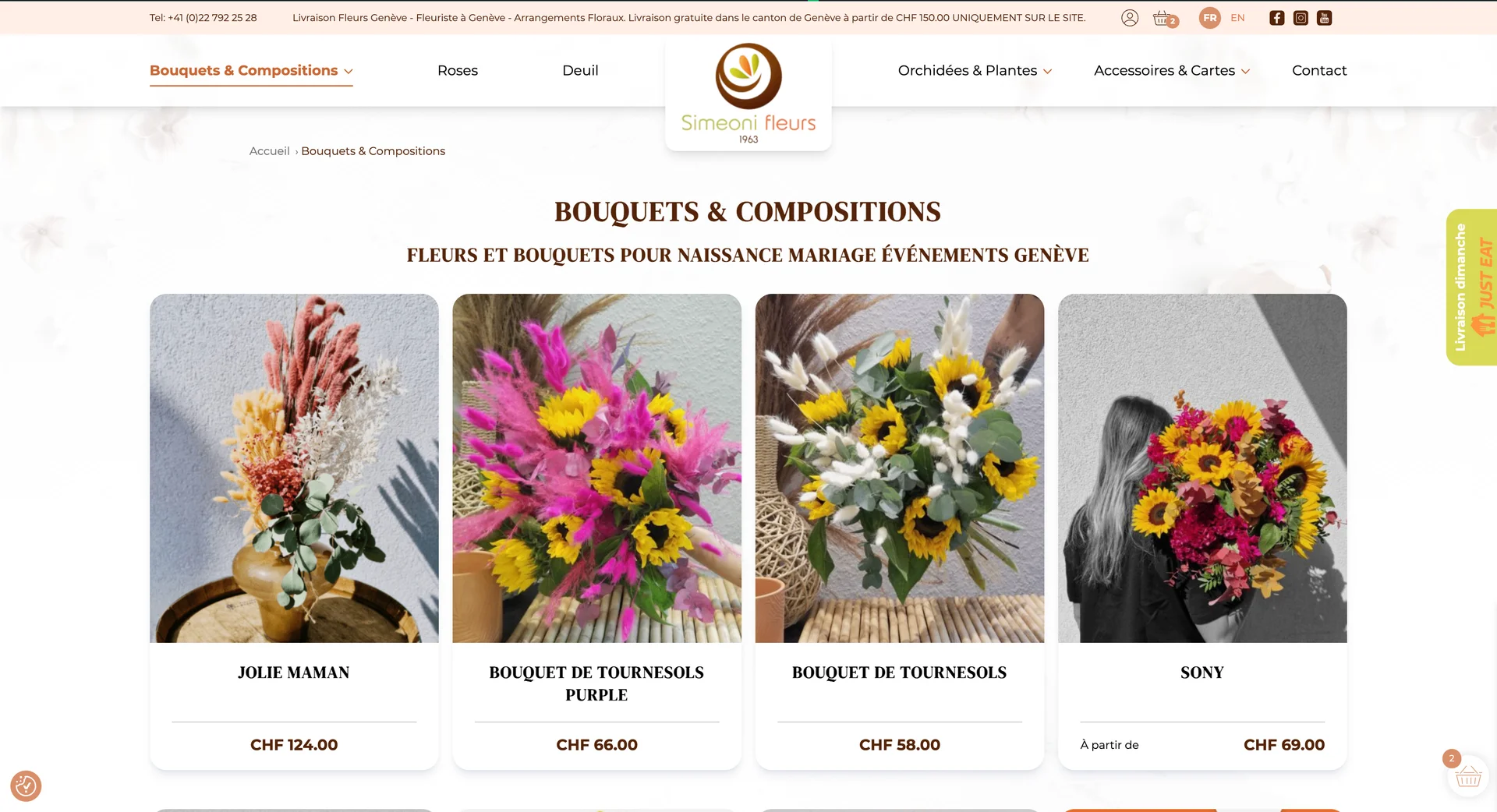 Ecommerce Simeoni Fleurs 2